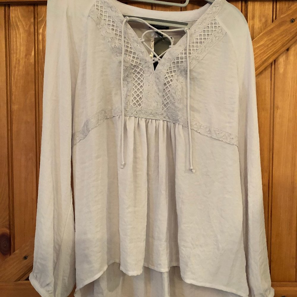 Ana Light Grey Top Size M
